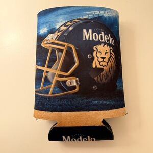 Modelo Blue and Gold Koozie